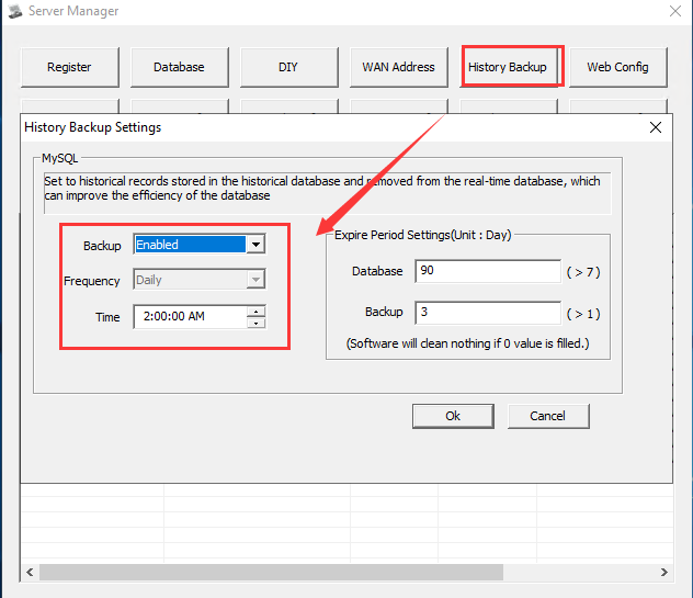 How to set the ADAS/DSM Attachment retention days Picture3