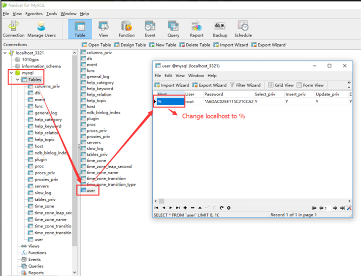 IVMSServer Mysql enable remote access Picture4