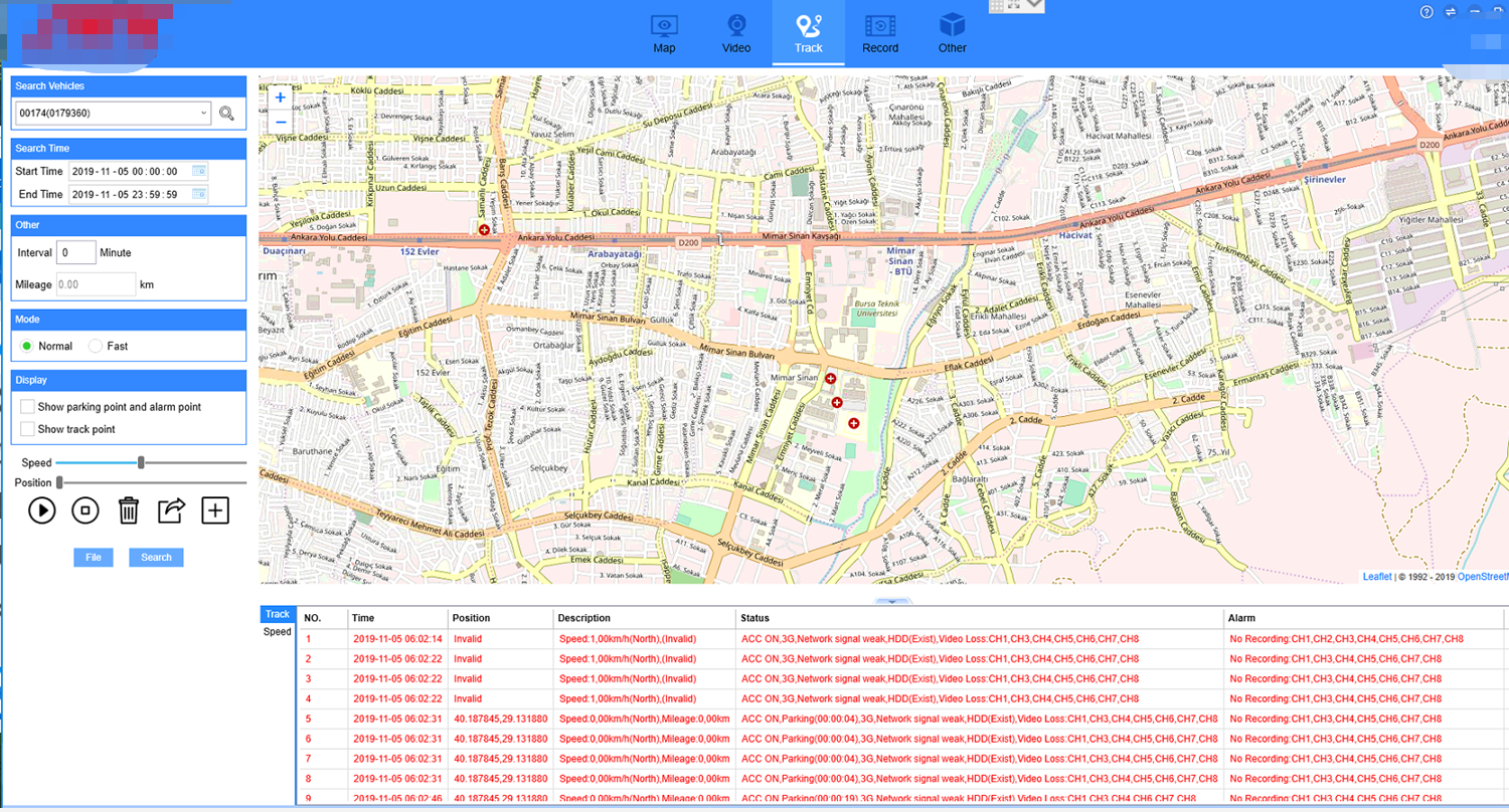 Search GPS Track Failed via IVMS Client Picture3
