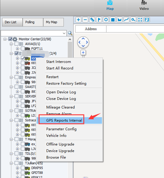 How to change the GPS update time in IVMS client side Picture1