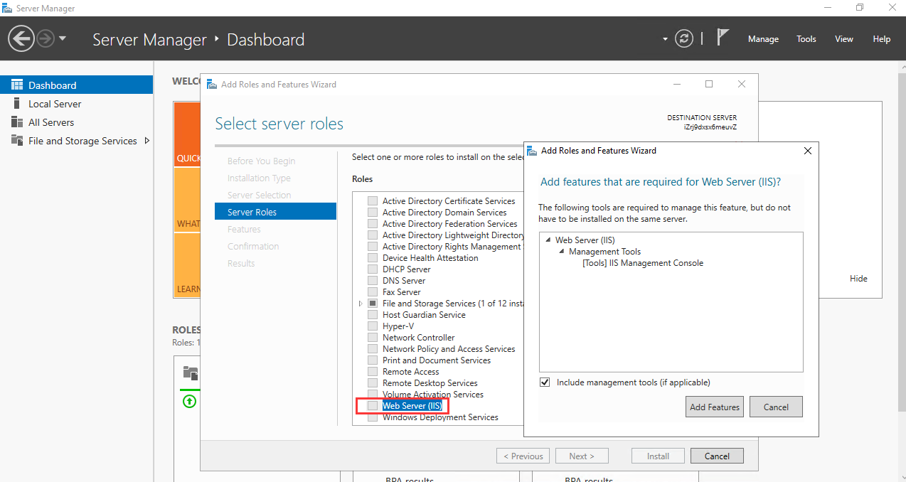 How to close the Web Server(IIS) Picture5