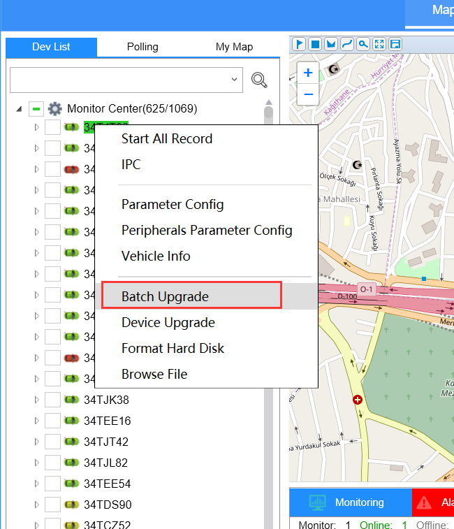 Batch Vehicle upgrade firmware Picture1