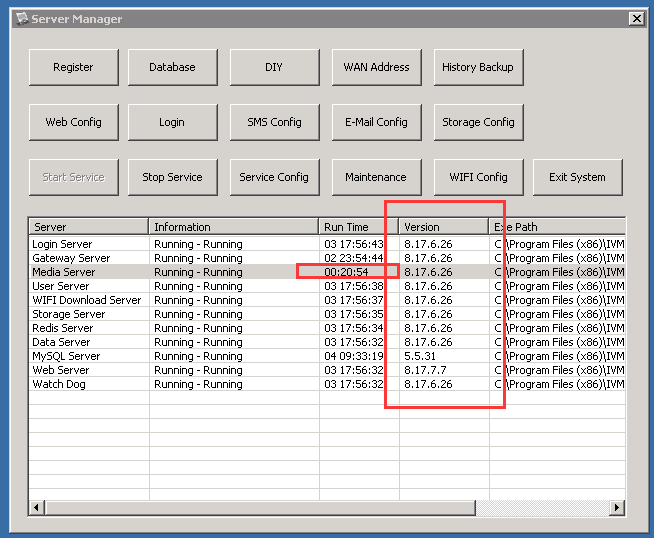 How to solve the Media Server restart repeatedly Picture1