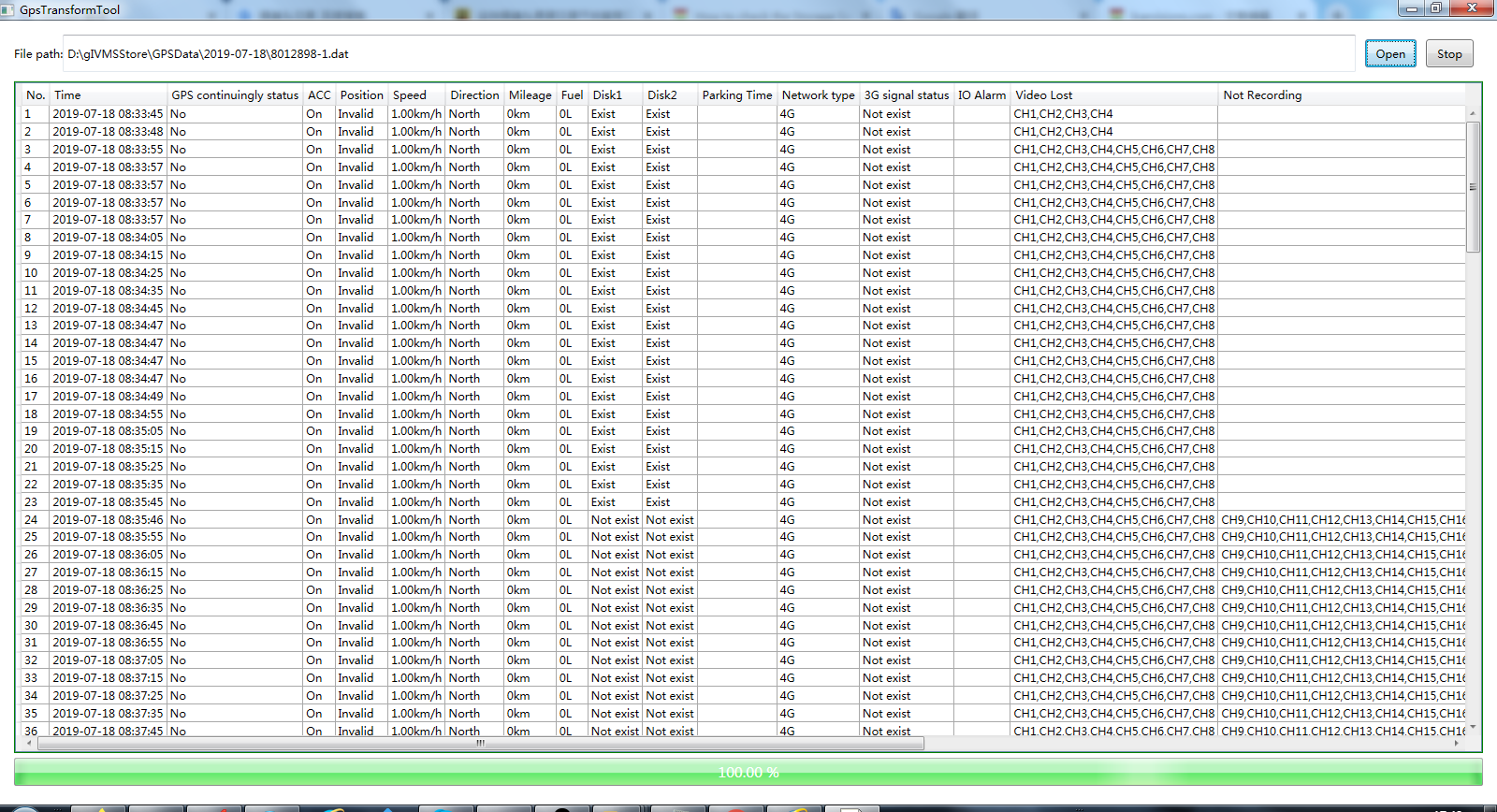 How to use GpsTransformTool read the raw GPS Data Picture1