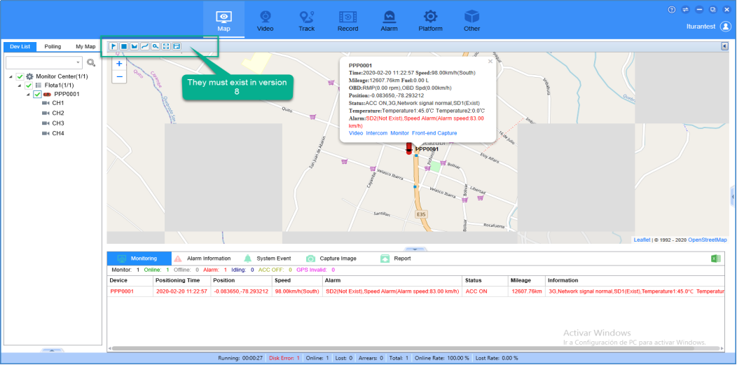 How to enable the options for Geo-Fence, Route, Point of Interest Picture1