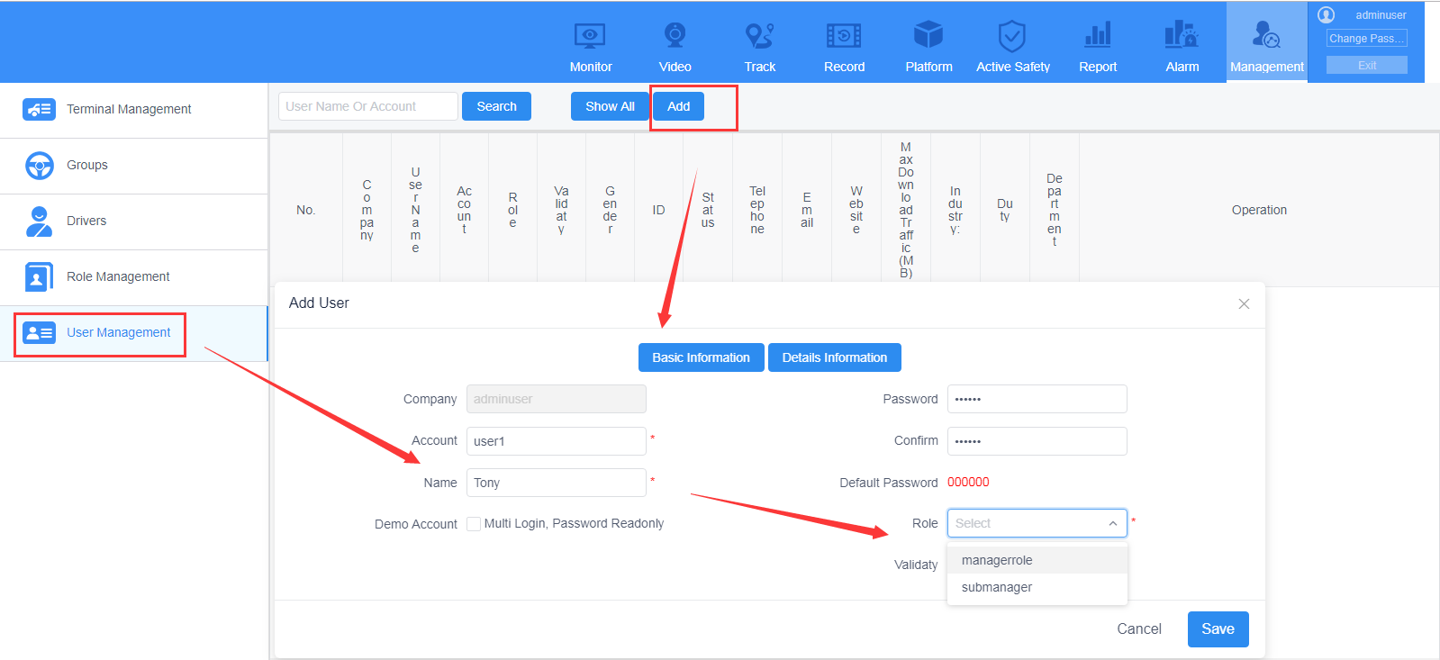 How to assign different permissions accounts Picture5