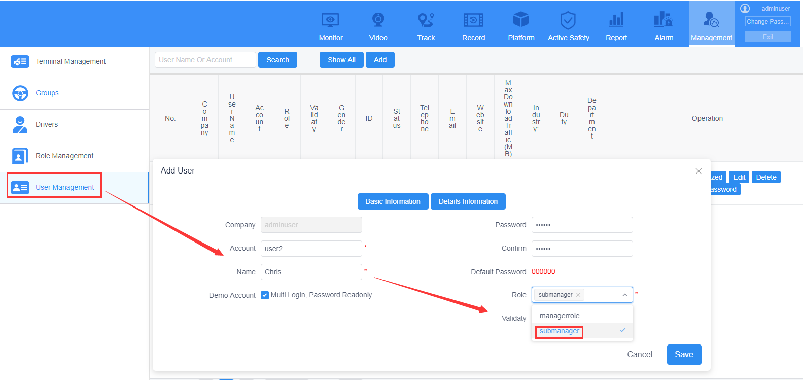 How to assign different permissions accounts Picture6