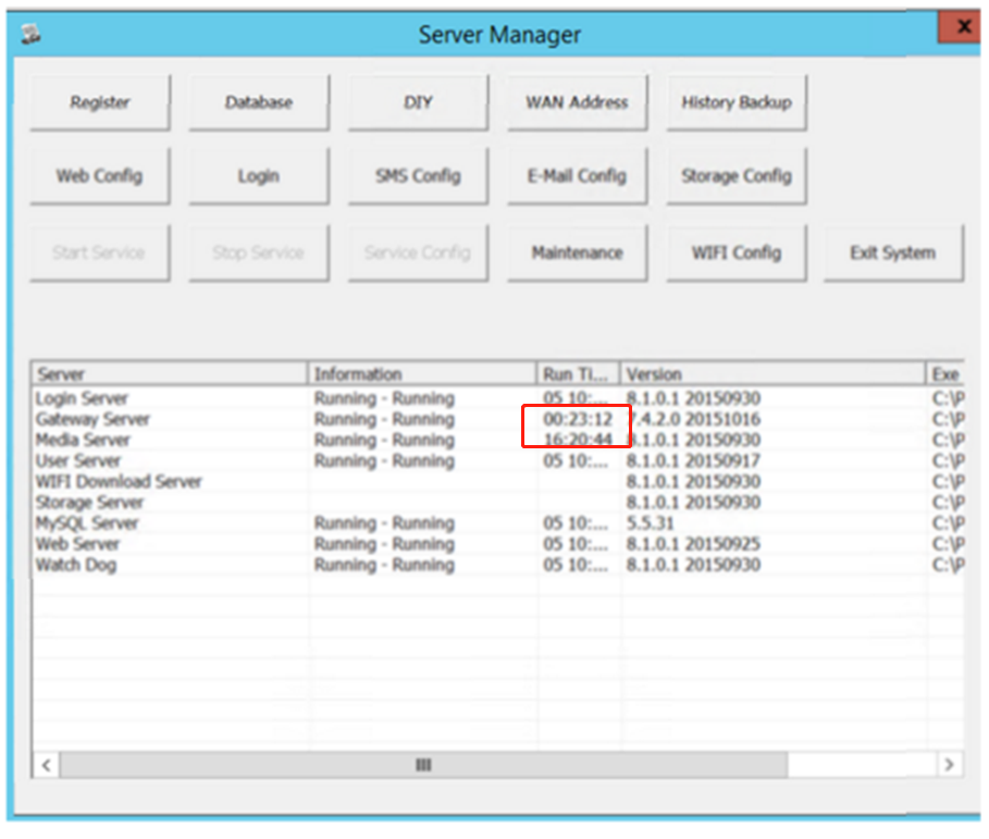 How to solve gateway and Media Server stop occasionally  issue Picture1