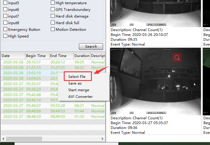 How to identify the H265 video's start time and end Picture5