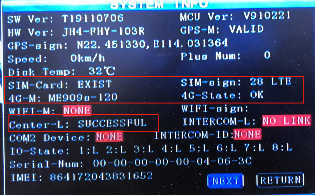 System-info of MDVR is Online  but Offline with IVMSClient Picture2