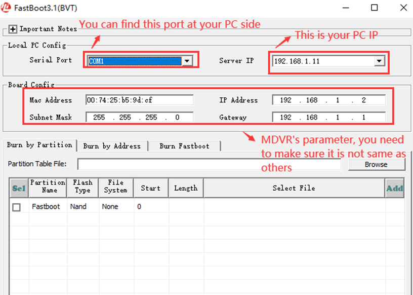 How to use FastBoot3.1_BVT tool burn the u-boot  Picture2