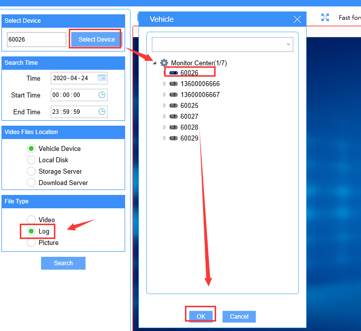 How to export the MDVR parameters from IVMS Client side Picture2