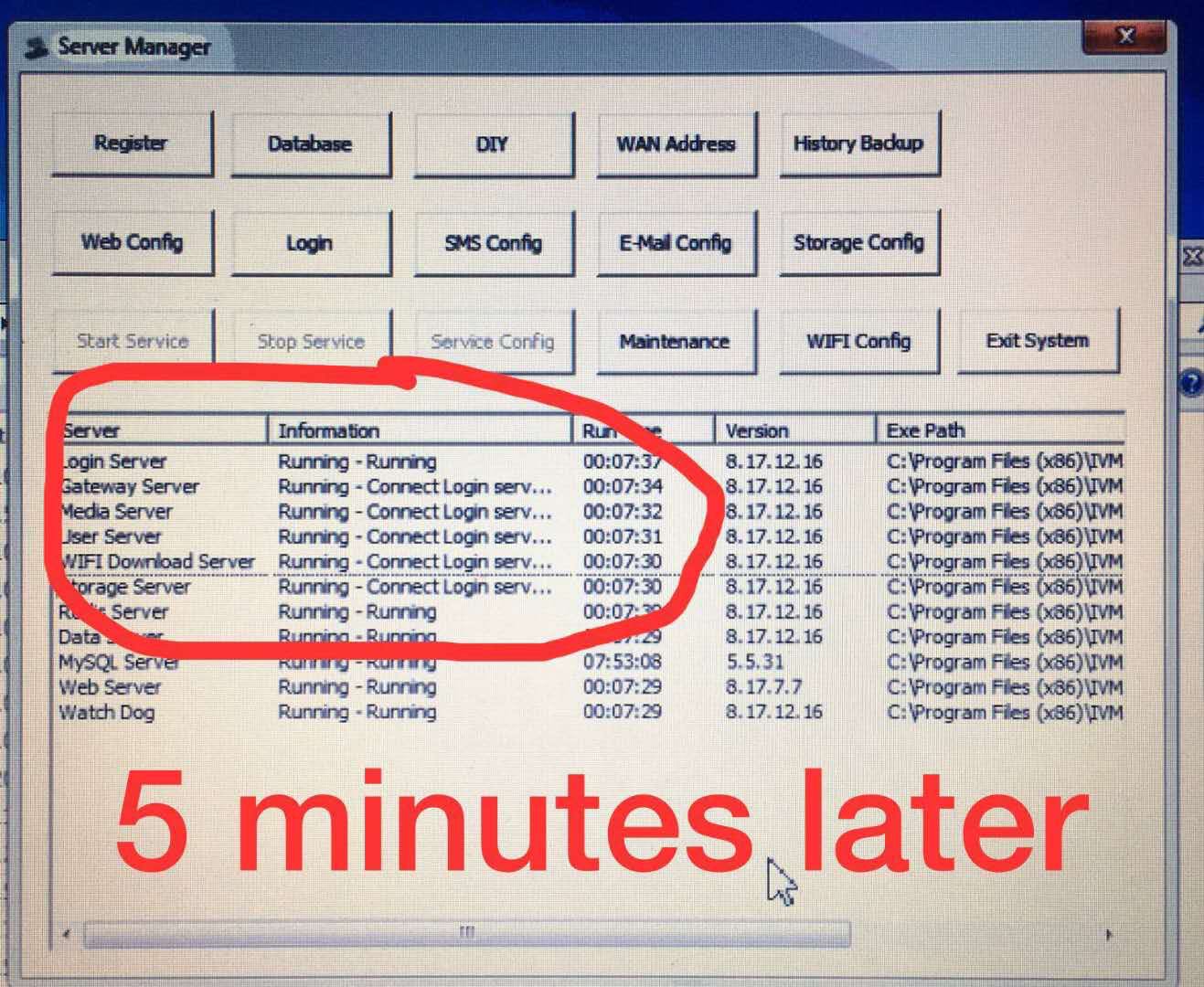 How to solve the issue about 'each services connect Login Server failed frequently' Picture3