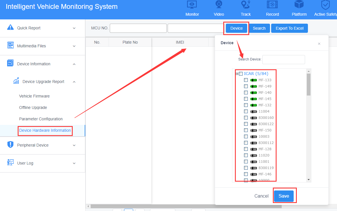 How to check the firmware&IMEI and MCU version from web side Picture2