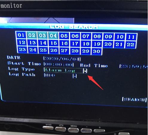 How to test Motion detection alarm on the MDVR Picture12