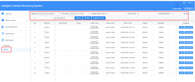 How to search the Statistics and details of ADAS DSM Picture6