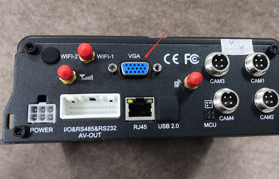 VGA output definition of the MDVR  Picture1