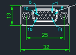 VGA output definition of the MDVR  Picture2