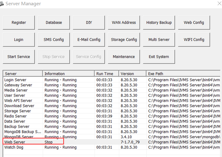 How to solve Web Server stop frequently issue Picture2