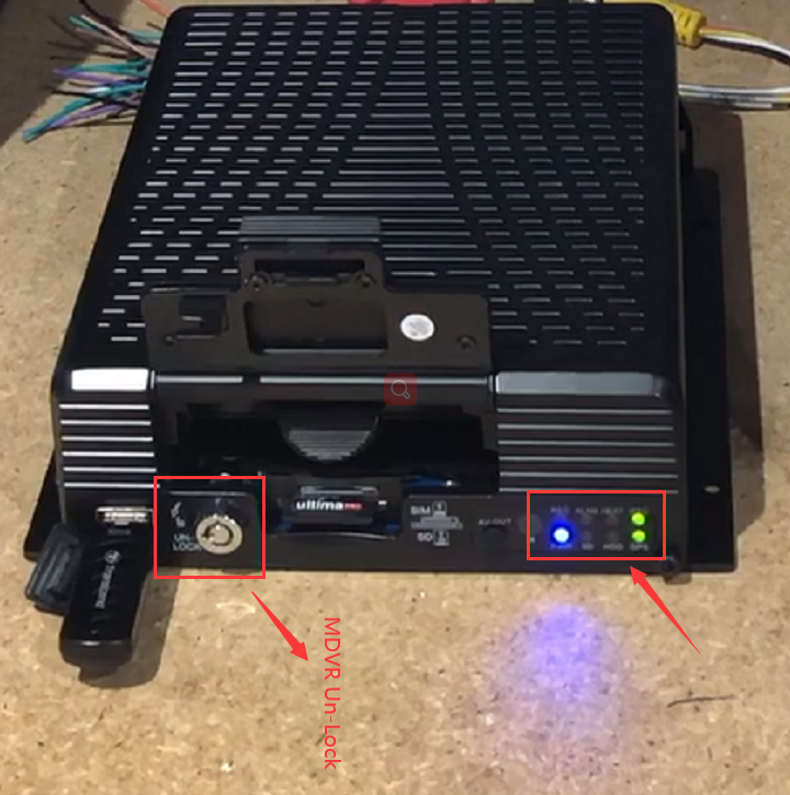 Why MDVR still power on when the electronic lock is not locked Picture2