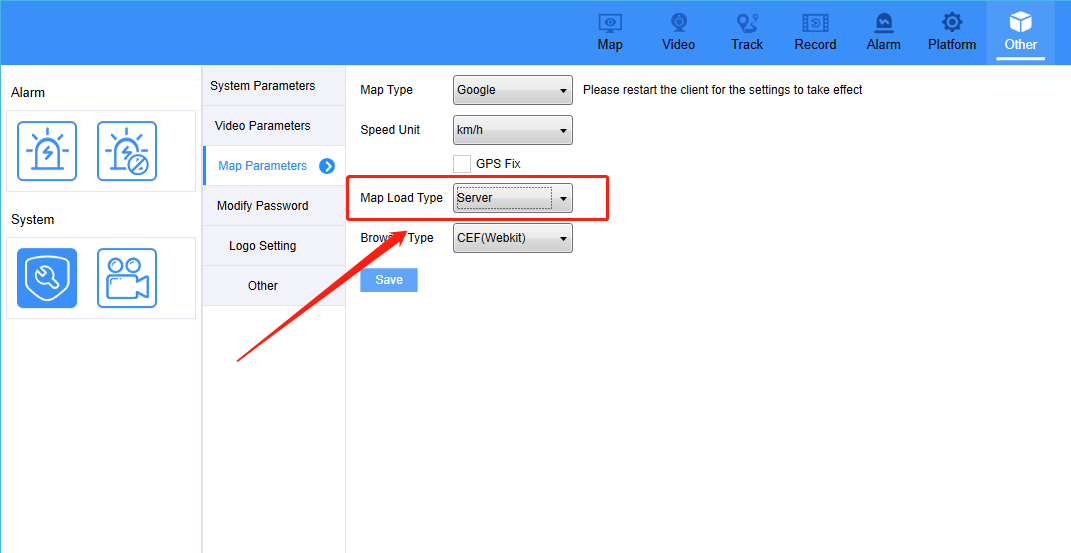 How to solve the IVMS Client prompt that browser is not supported by Google Maps JavaScript API Picture1