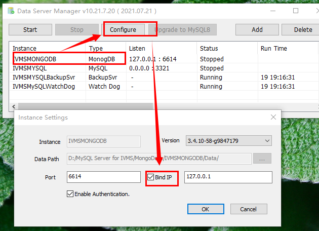 IVMS Server Mysql enable remote access Picture2