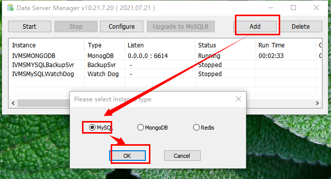 How to slove that after reninstall mysql server and Server Manager connect DB Falied Picture4