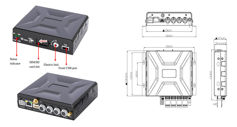 The NEW economical SD card MDVR JS1A is coming Picture2