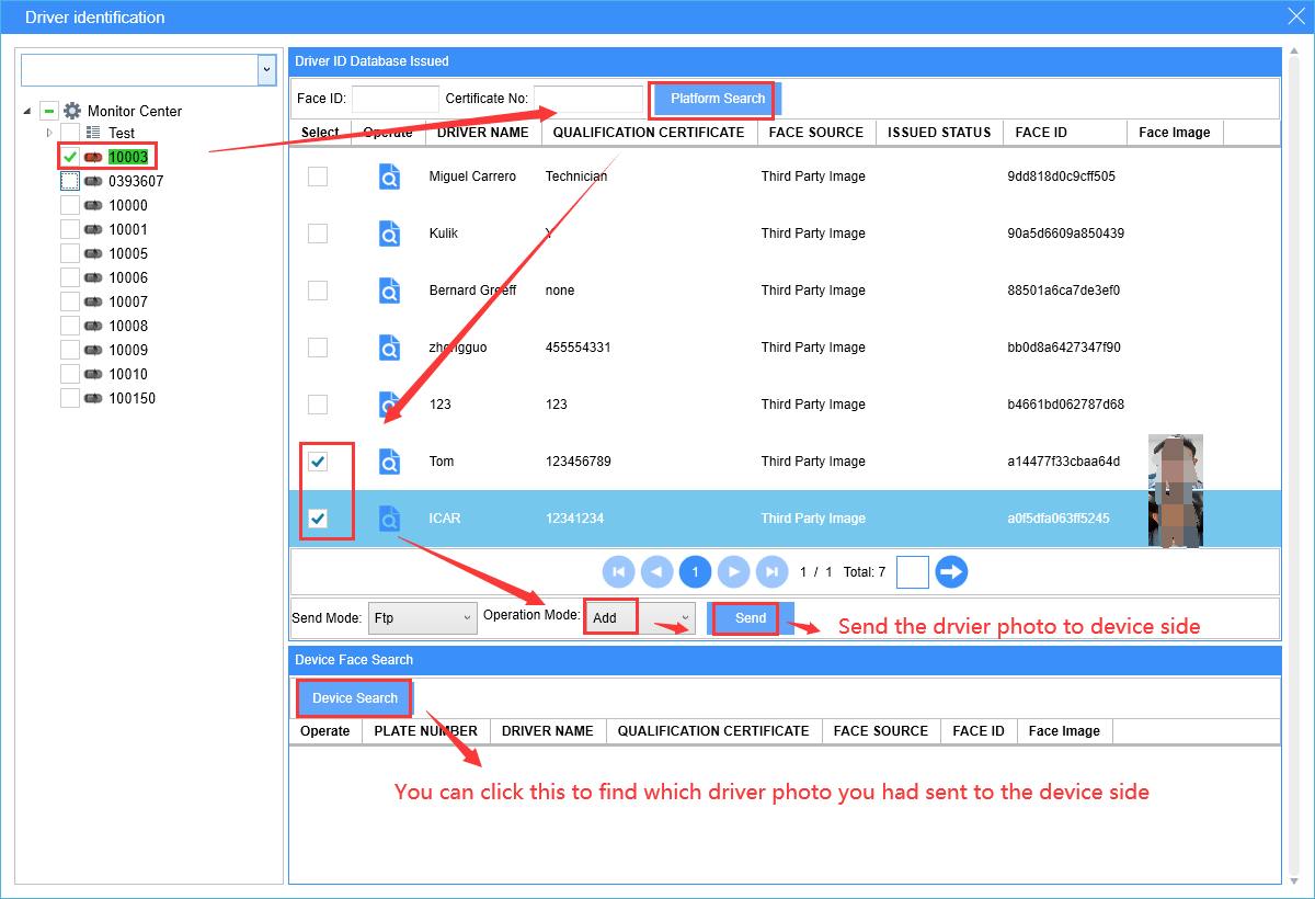 How to use the Face recognition function Picture5