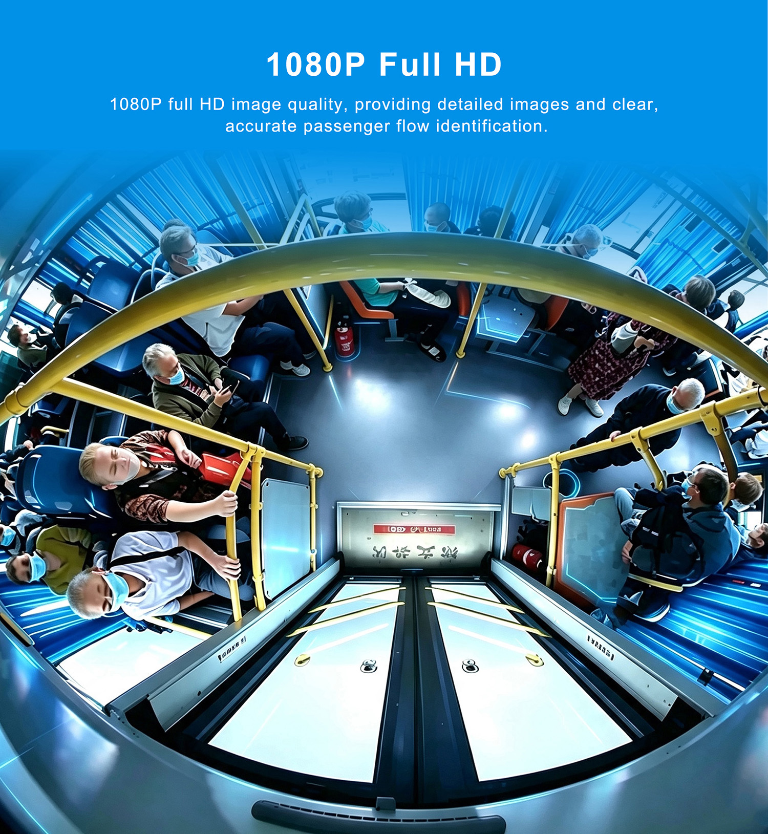 JI-MC947 AI Passenger Counter Camera Features - 1080P Full HD JI-MC947 AI Passenger Counter Camera Features - 1080P Full HD