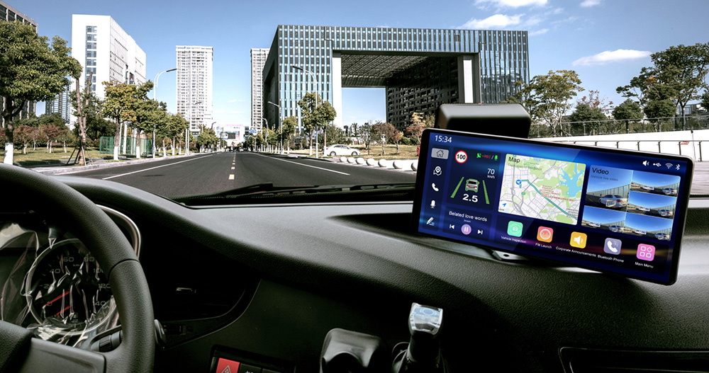 10.36-Inch Android Touchscreen Vehicle Monitor JK12C Installation Renderings 10.36-Inch Android Touchscreen Vehicle Monitor JK12C Installation Renderings